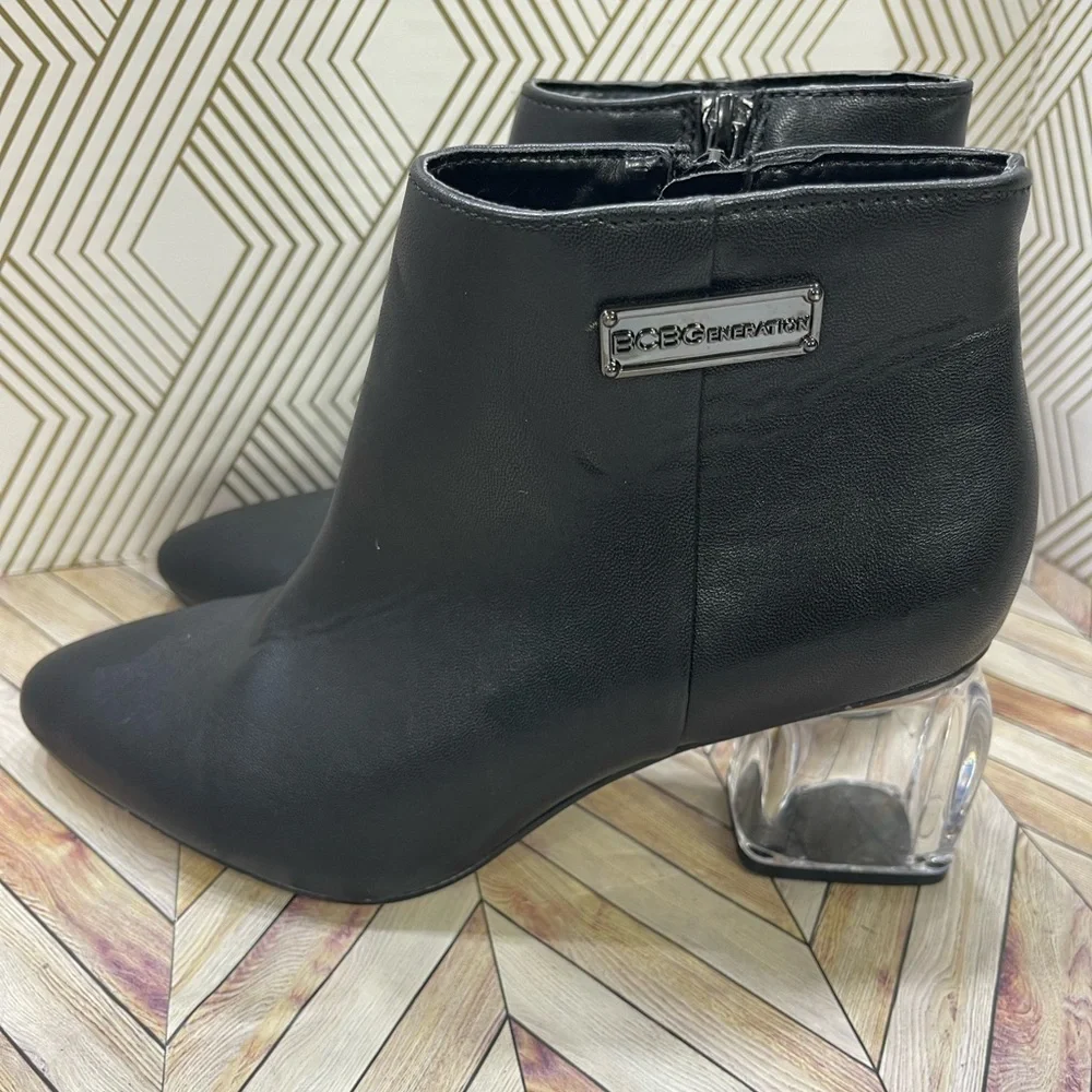 BCBG Generation Ankle boots black color‎ with crystal heels SB2